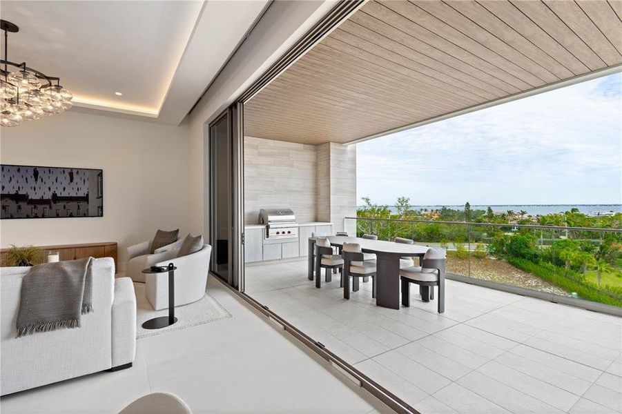 Furnished interior view inside a new home in , Longboat Key (Image 5). Furnished interior view inside a new home in , Longboat Key (Image 5).