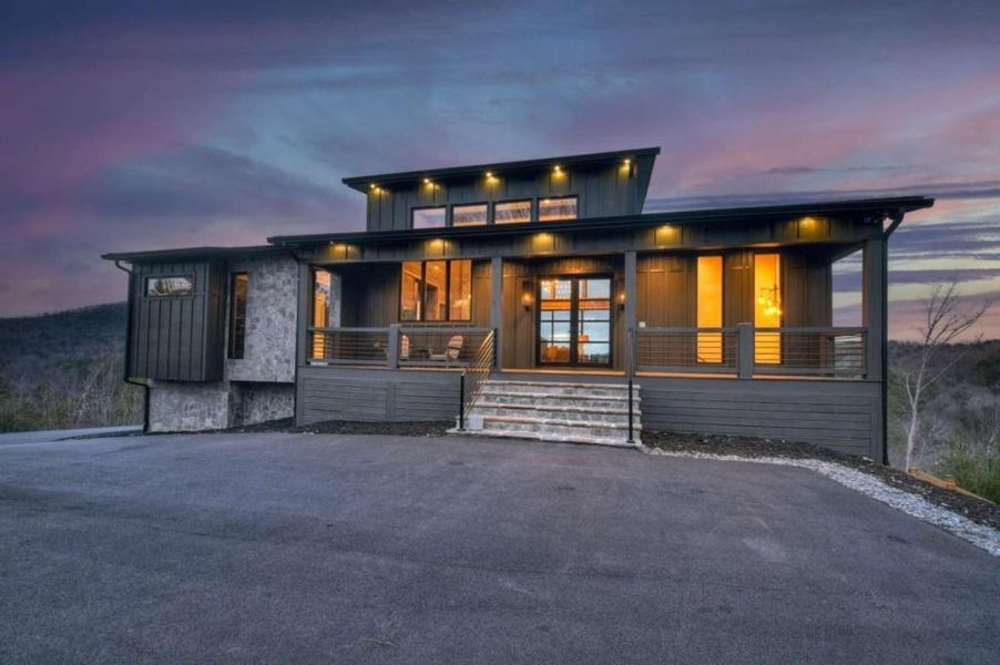 Front exterior of a new home in , Mineral Bluff, GA, highlighting curb appeal (Image 23).
