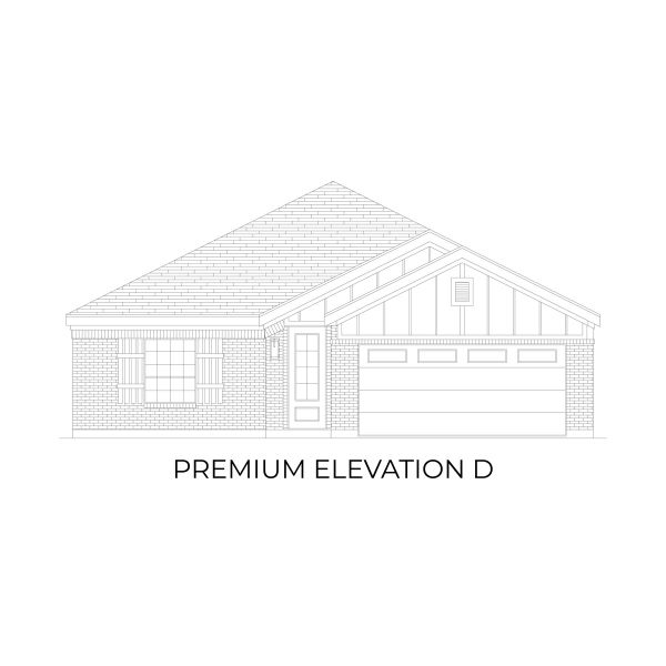 Representative rendering of the exterior for the McKinley Select F by First Texas Homes (Image 7).