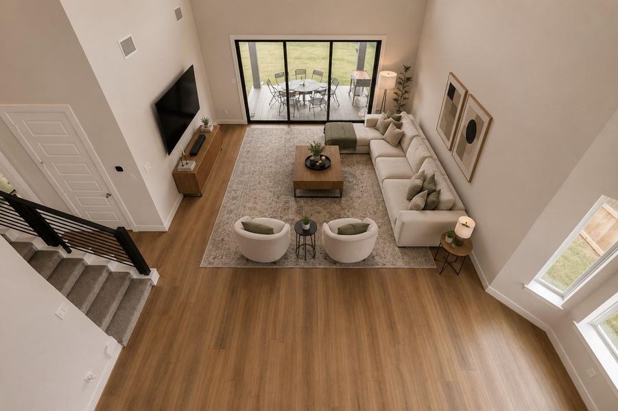 Furnished interior view inside a new home in , Richmond (Image 29).