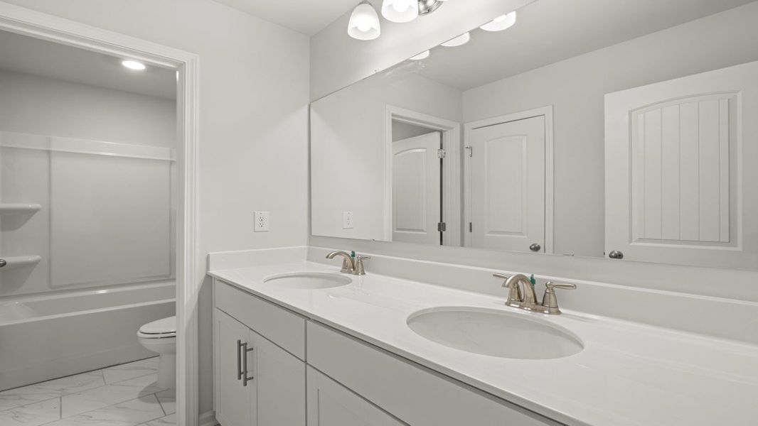 Representative furnished interior of a home built from the BELLVIEW by D.R. Horton in Hamptons at Riverwood East, Dallas (Image 14).