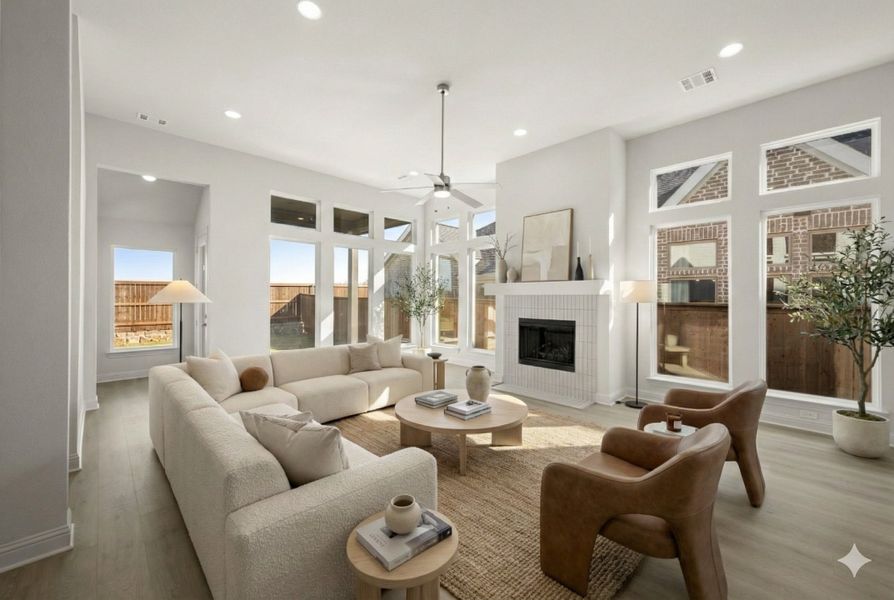 Furnished interior view inside a new home in BridgeWater - Phase 1, Midlothian (Image 15).