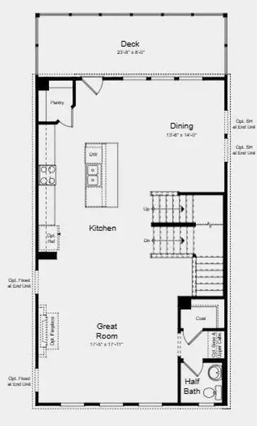 2D floor plan layout of this home in Dreycott, Lawrenceville, GA (Image 4).