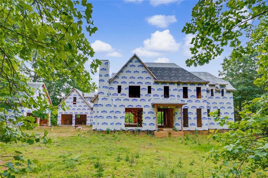 In-progress construction of a new home in , Sandy Springs, GA (Image 10).