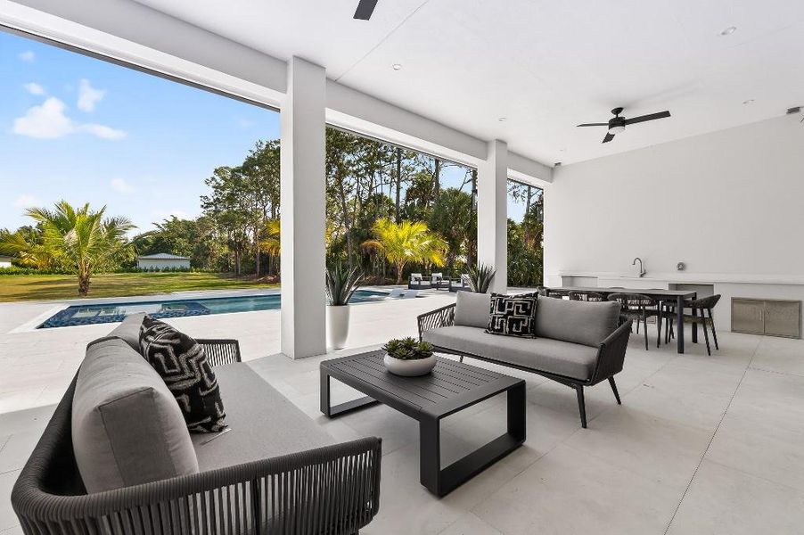 Exterior details and patio area of a home in , Jupiter (Image 20).