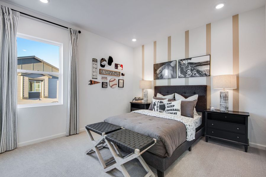 Furnished interior view inside a new home in Reunion, Commerce City (Image 11).