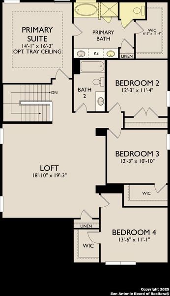 2D floor plan layout of this home in , Schertz, TX (Image 6).