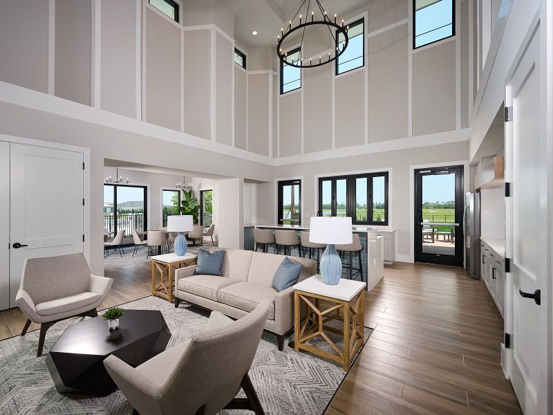 Furnished interior view inside a new home in Magnolia Bay - Premier Series, Nokomis (Image 8).