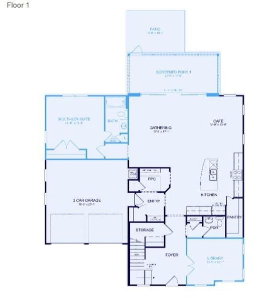 2D floor plan layout of this home in , Summerville, SC (Image 2).