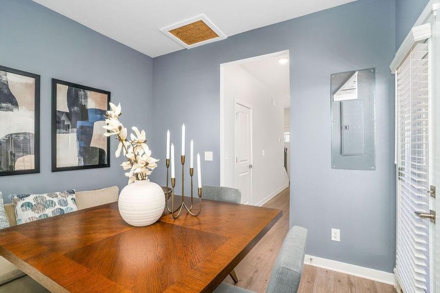 Furnished interior view inside a new home in The Cottages at East Lanier, Fayetteville (Image 26).