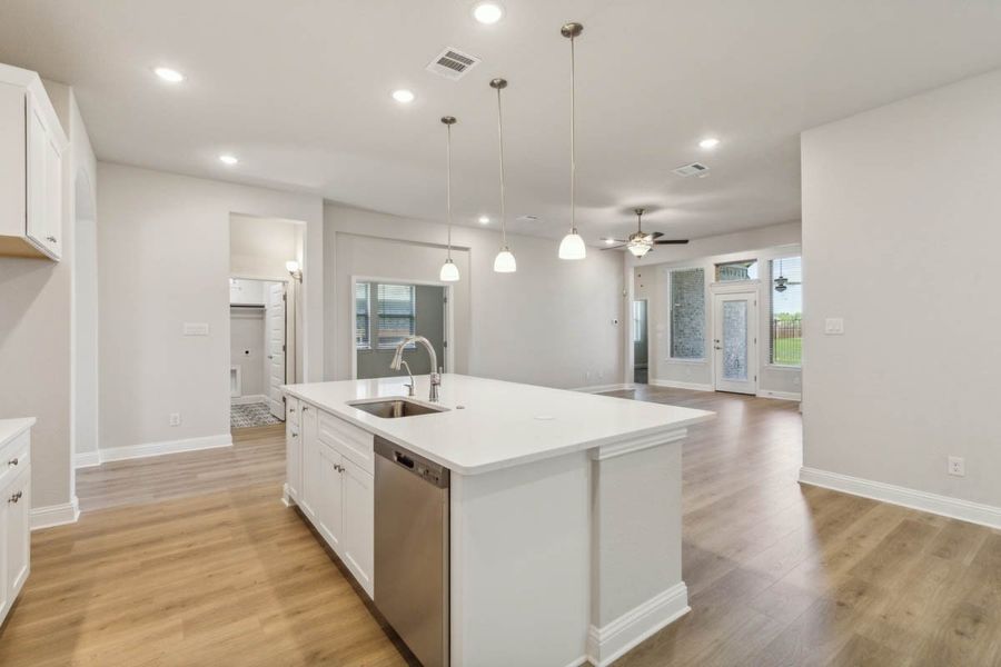 Furnished interior view inside a new home in Oaks of North Grove, Waxahachie (Image 15).