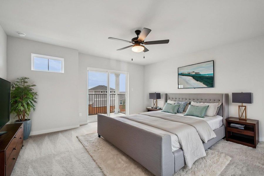 Furnished interior view inside a new home in Avery Centre, Round Rock (Image 19).