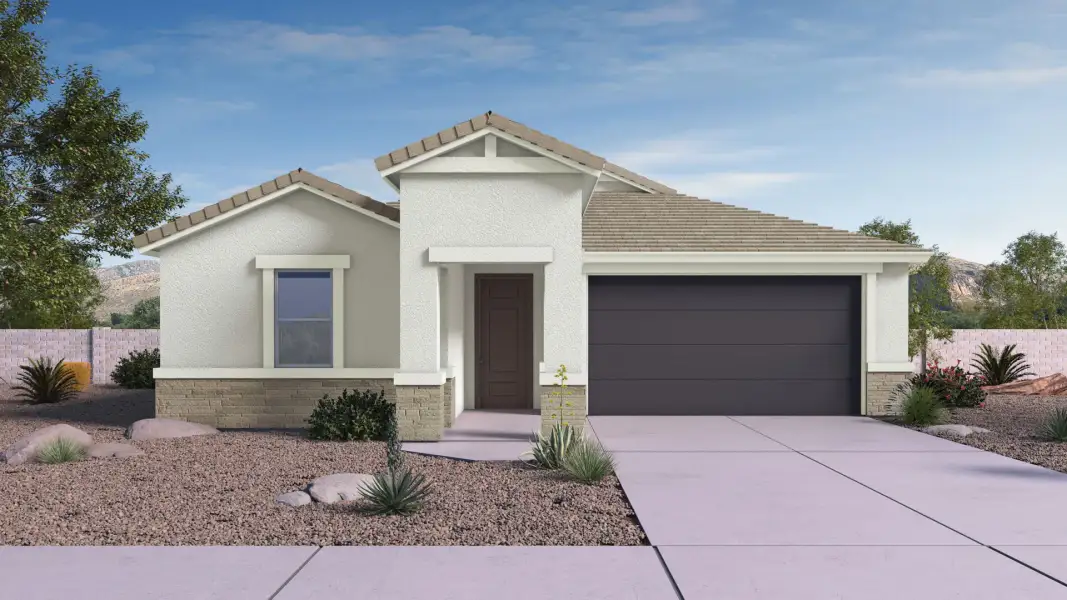 Representative exterior photo of a completed home built from the Laveen by D.R. Horton in Windrose, Waddell, AZ (Image 19). Representative exterior photo of a completed home built from the Laveen by D.R. Horton in Windrose, Waddell, AZ (Image 19).