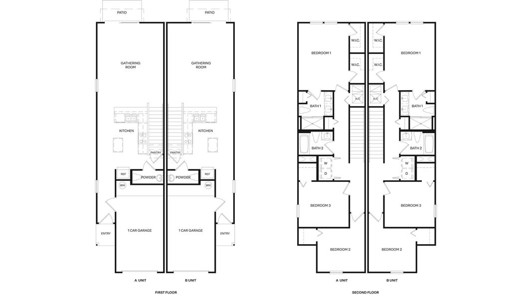 2D floor plan layout for the CARSON by D.R. Horton in Trout River, Jacksonville, FL (Image 2).