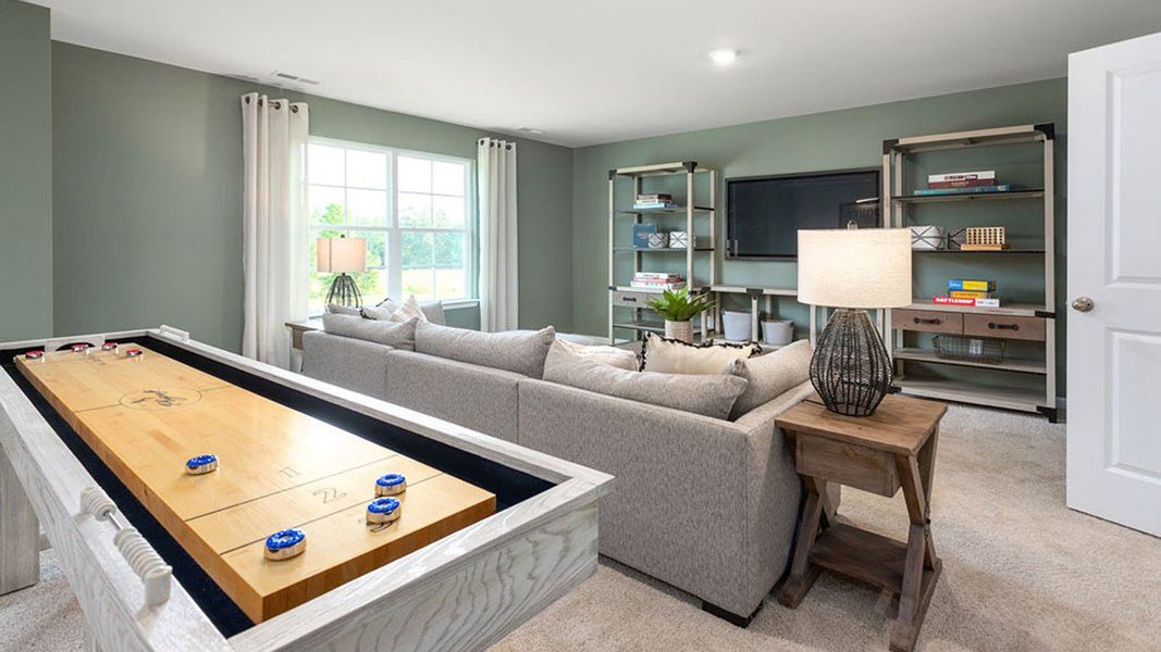 Furnished interior view inside a new home in The Estates at Edinborough, Gibsonville (Image 29).