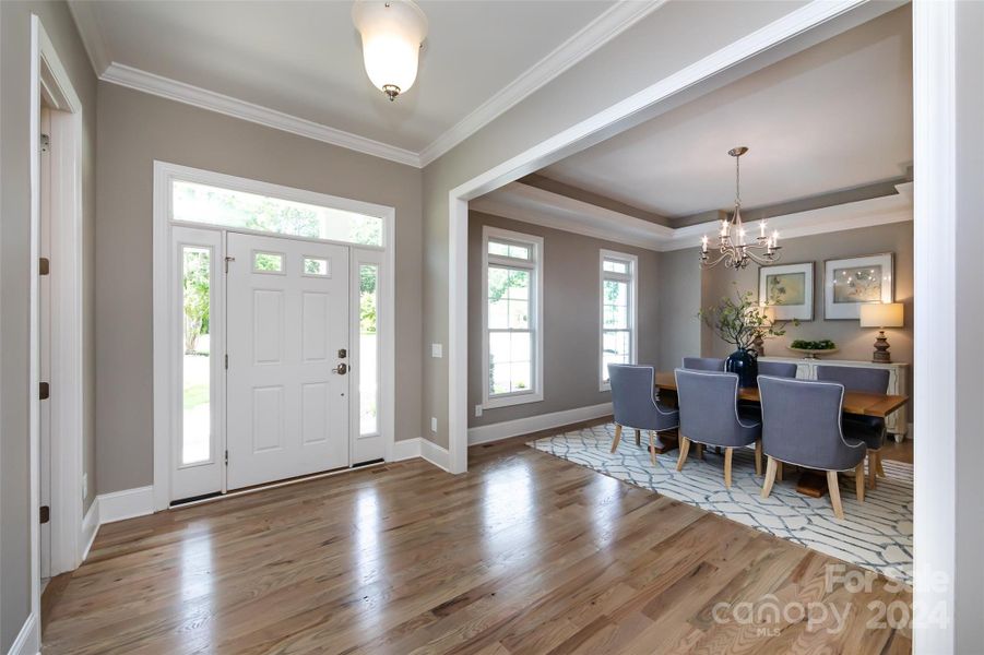 Entry Way Photo is a representation of builders work on Completion of Home Next Door