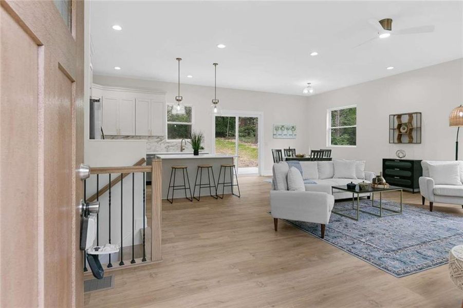 Furnished interior view inside a new home in , Atlanta (Image 19).