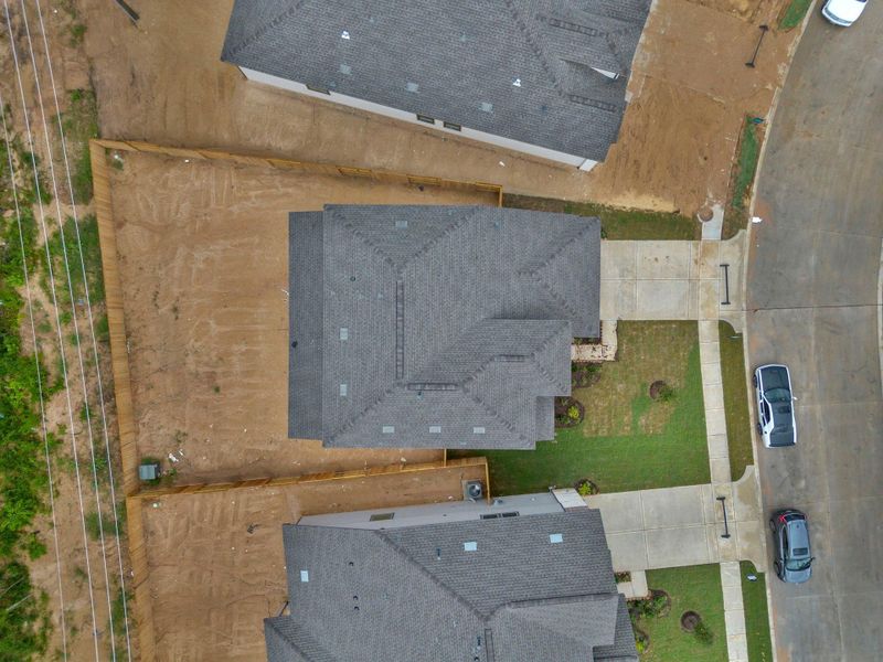 This aerial view of your home shows the amazing view of your lot. This aerial view of your home shows the amazing view of your lot.