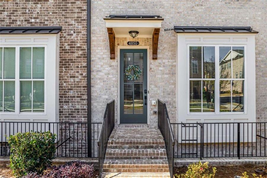 Exterior details and patio area of a home in , Peachtree Corners (Image 3). Exterior details and patio area of a home in , Peachtree Corners (Image 3).