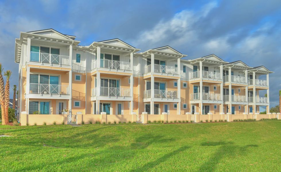 Front exterior of a new home in Verona Oceanside, Ormond Beach, FL, highlighting curb appeal (Image 24).