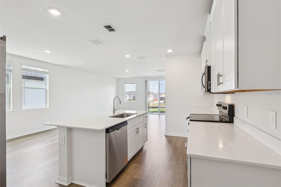 Furnished interior view inside a new home in Crosswinds - Classic Series, Haines City (Image 9).