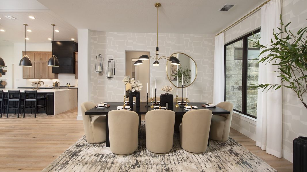 Furnished interior view inside a new home in Thornebrook 1 Acre, Bulverde (Image 5).