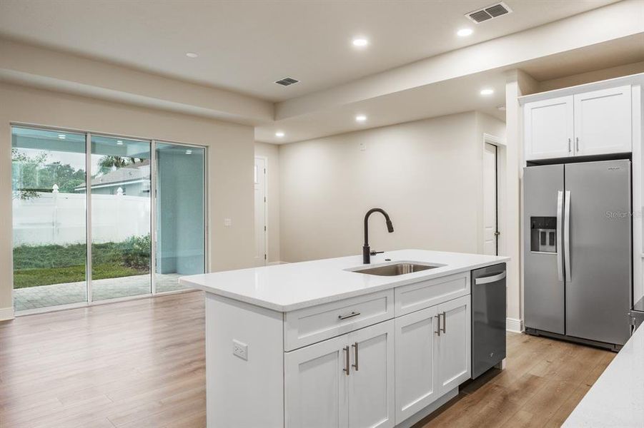 Furnished interior view inside a new home in , Clearwater (Image 7). Furnished interior view inside a new home in , Clearwater (Image 7).