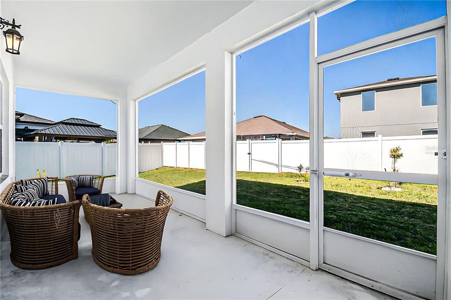 Exterior details and patio area of a home in Prairie Oaks, St. Cloud (Image 2).