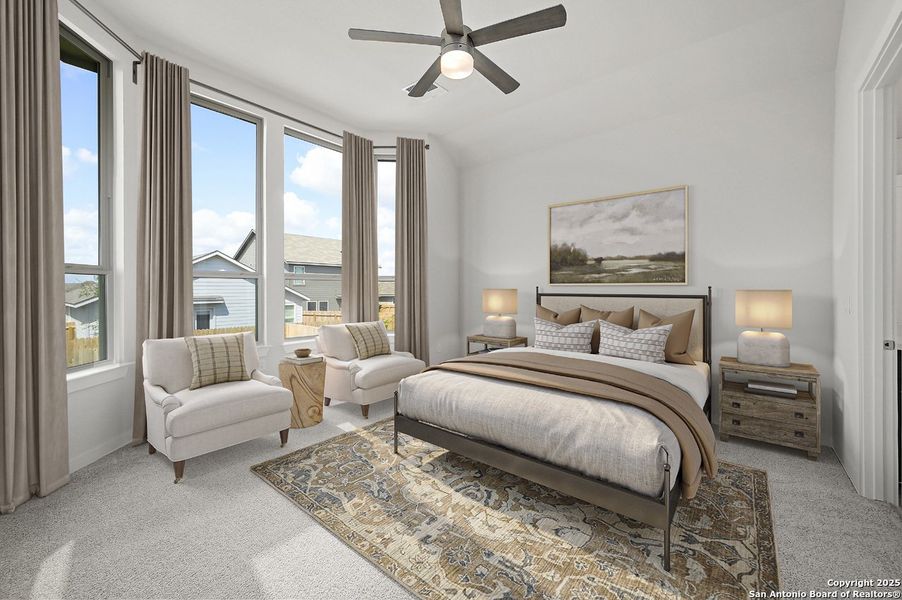 Furnished interior view inside a new home in VIDA, San Antonio (Image 12).