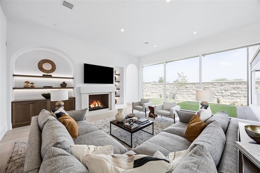 Furnished interior view inside a new home in Avadene at Las Colinas, Irving (Image 19).