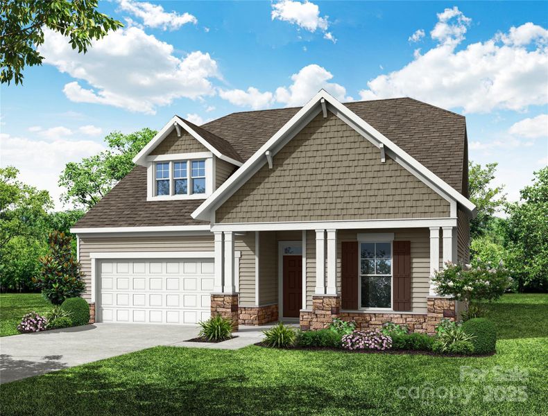 Homesite 43 features a Fenwick E floorplan with front load garage.