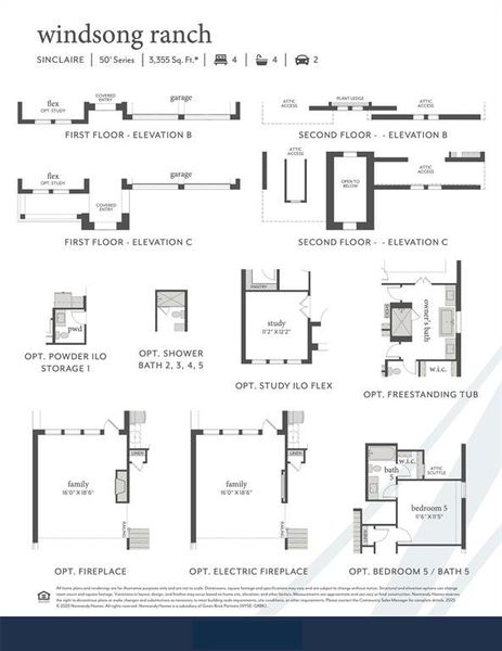 This dream home features elevation A, optional half bath, study, electric fireplace plus so much more!