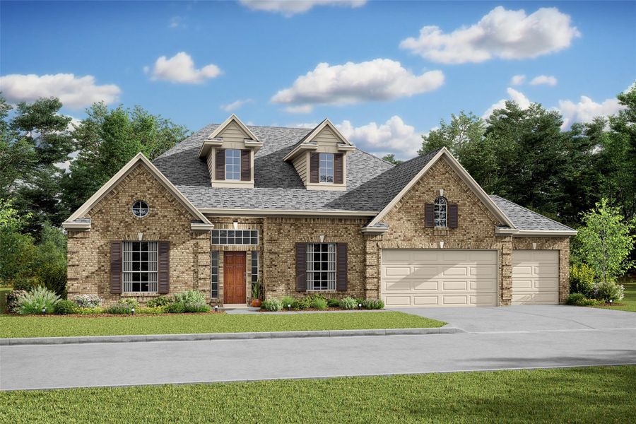 Lovely Margaret design by K. Hovnanian Homes with elevation A in beautiful Lakeview. (*Artist rendering used for illustration purposes only.)