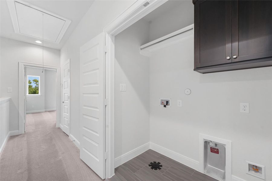 Spacious, unfurnished interior of a new home in The Corner At Buffalo Pointe, Houston (Image 30).
