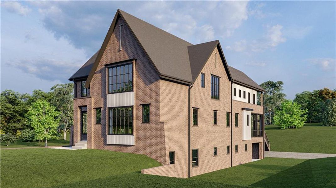 Front exterior of a new home in , Atlanta, GA, highlighting curb appeal (Image 18).