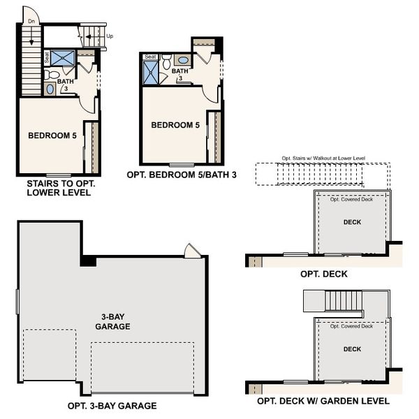 2D floor plan layout of this home in The Aurora Highlands, Aurora, CO (Image 3).