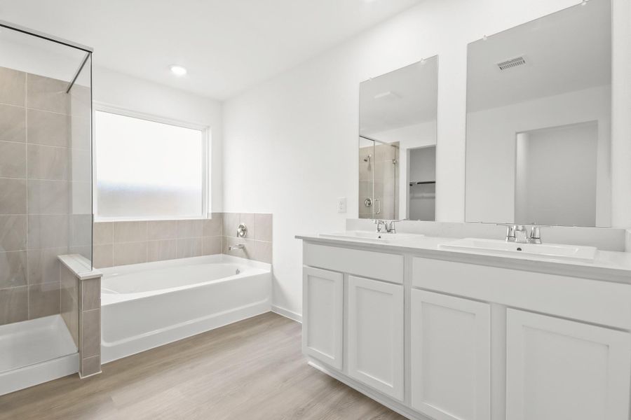 Furnished interior view inside a new home in Harrington Trails at The Canopies, Splendora (Image 4).