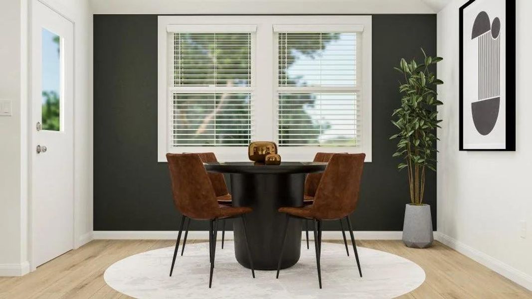 Furnished interior view inside a new home in Meadowlark Preserve, Pflugerville (Image 12).