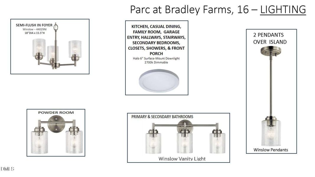Lighting Selections