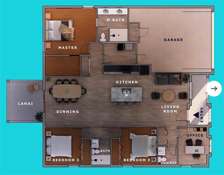 2D floor plan layout of this home in , Dunnellon, FL (Image 3).