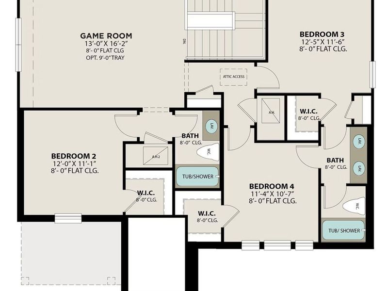 2D floor plan layout of this home in Comanche Ridge, San Antonio, TX (Image 4). 2D floor plan layout of this home in Comanche Ridge, San Antonio, TX (Image 4).