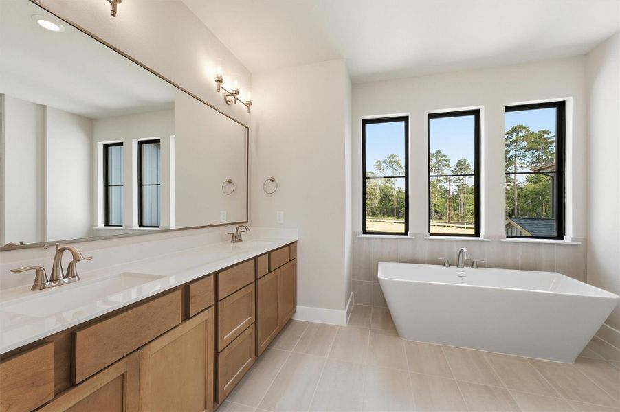 Furnished interior view inside a new home in Two Step Farm - Symphony Collection, Montgomery (Image 11).
