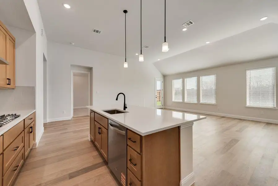 Furnished interior view inside a new home in Wildflower Ranch, Justin (Image 6). Furnished interior view inside a new home in Wildflower Ranch, Justin (Image 6).