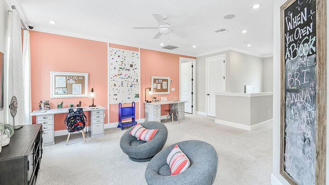 Furnished interior view inside a new home in Westview, Kissimmee (Image 17). Furnished interior view inside a new home in Westview, Kissimmee (Image 17).