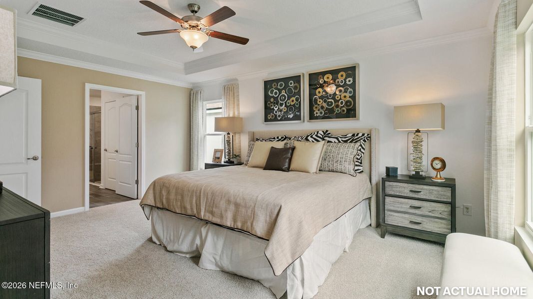 Furnished interior view inside a new home in Sawmill Branch, Palm Coast (Image 17).