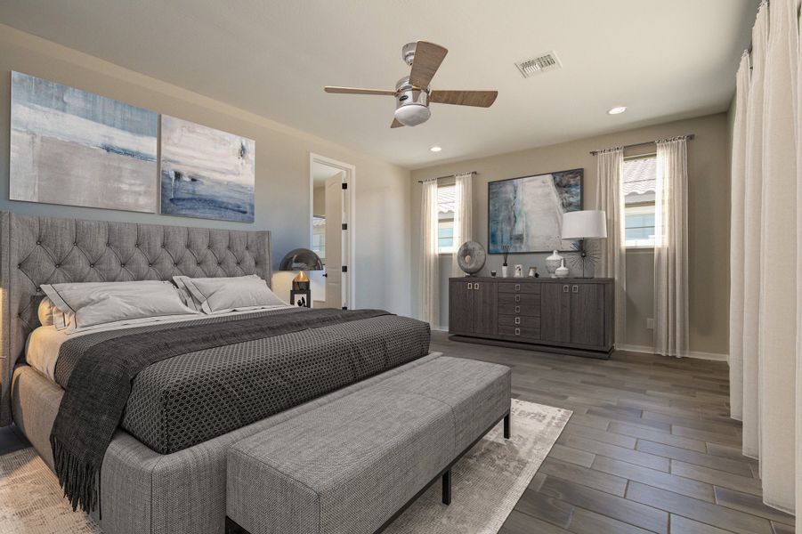 Representative furnished interior of a home built from the Irwin by Beazer Homes in Tirreno at IronWing, Litchfield Park (Image 5).