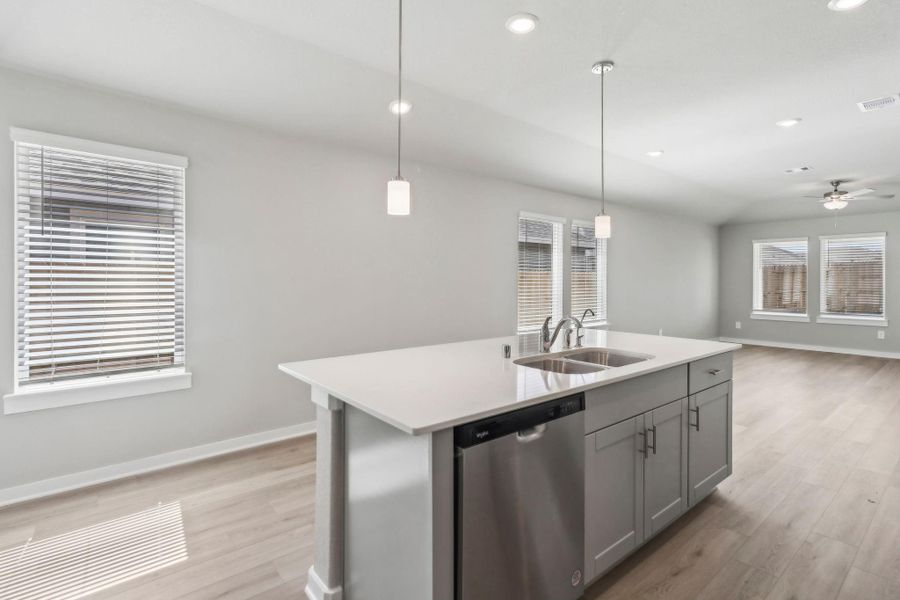 Furnished interior view inside a new home in Landing Meadows - Traditional Series, New Caney (Image 6).