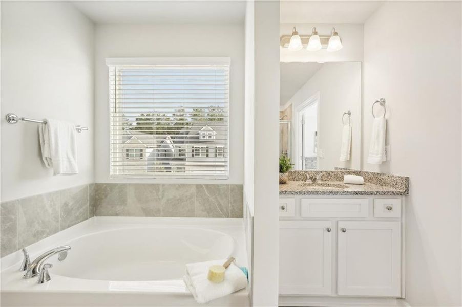 Furnished interior view inside a new home in Fairview Lake, Conyers (Image 38).