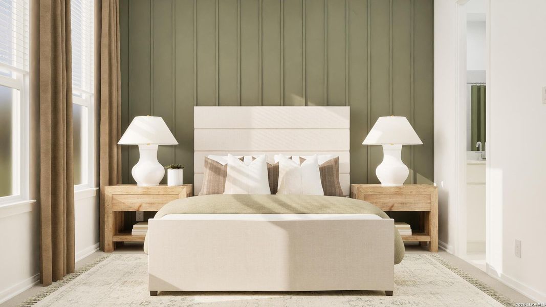 Furnished interior view inside a new home in Gatehouse, New Braunfels (Image 28).