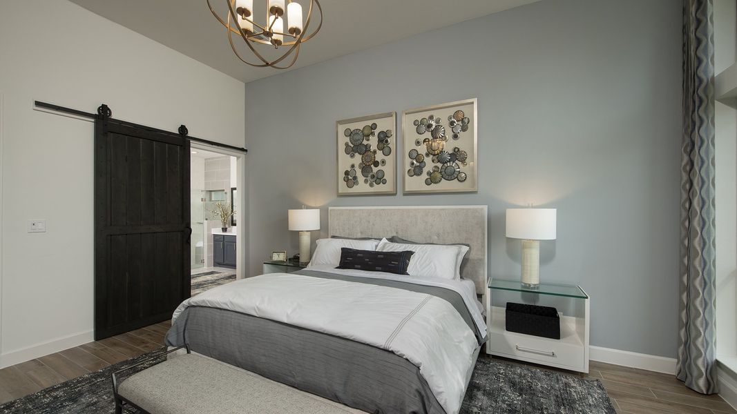 Furnished interior view inside a new home in Meridiana 70', Manvel (Image 10). Furnished interior view inside a new home in Meridiana 70', Manvel (Image 10).